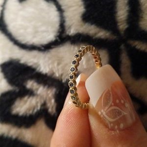 14k Genuine Sapphire Eternity band from Blue Nile